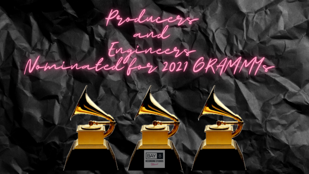 2021 Grammy Nominated Producers and Engineers graphic