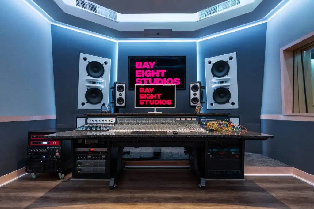 Bay Eight studio mixing console