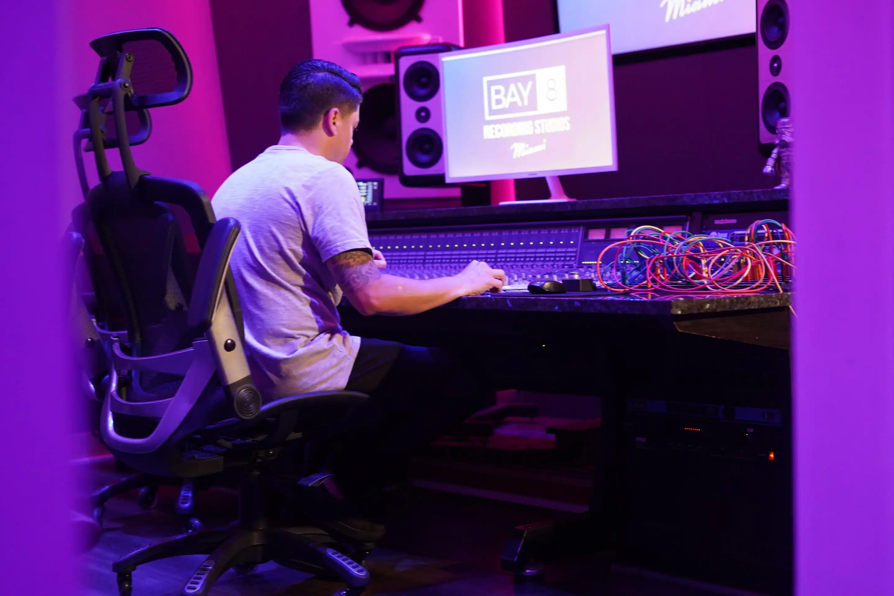 A recording studio in Miami with a rich history of music production