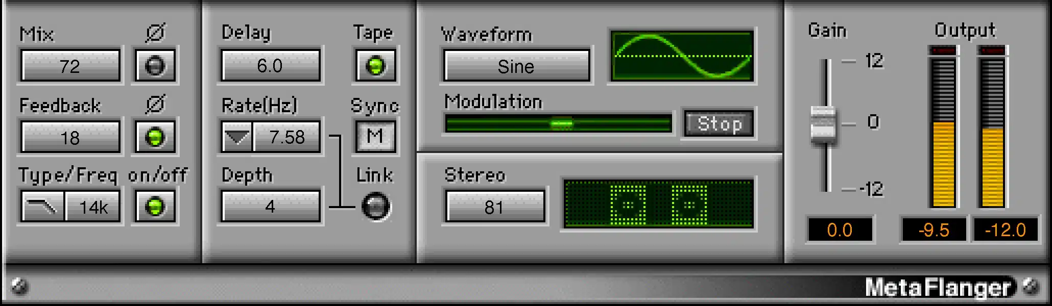 Effects - Metaflanger by waves Ultimate Mixing Guide