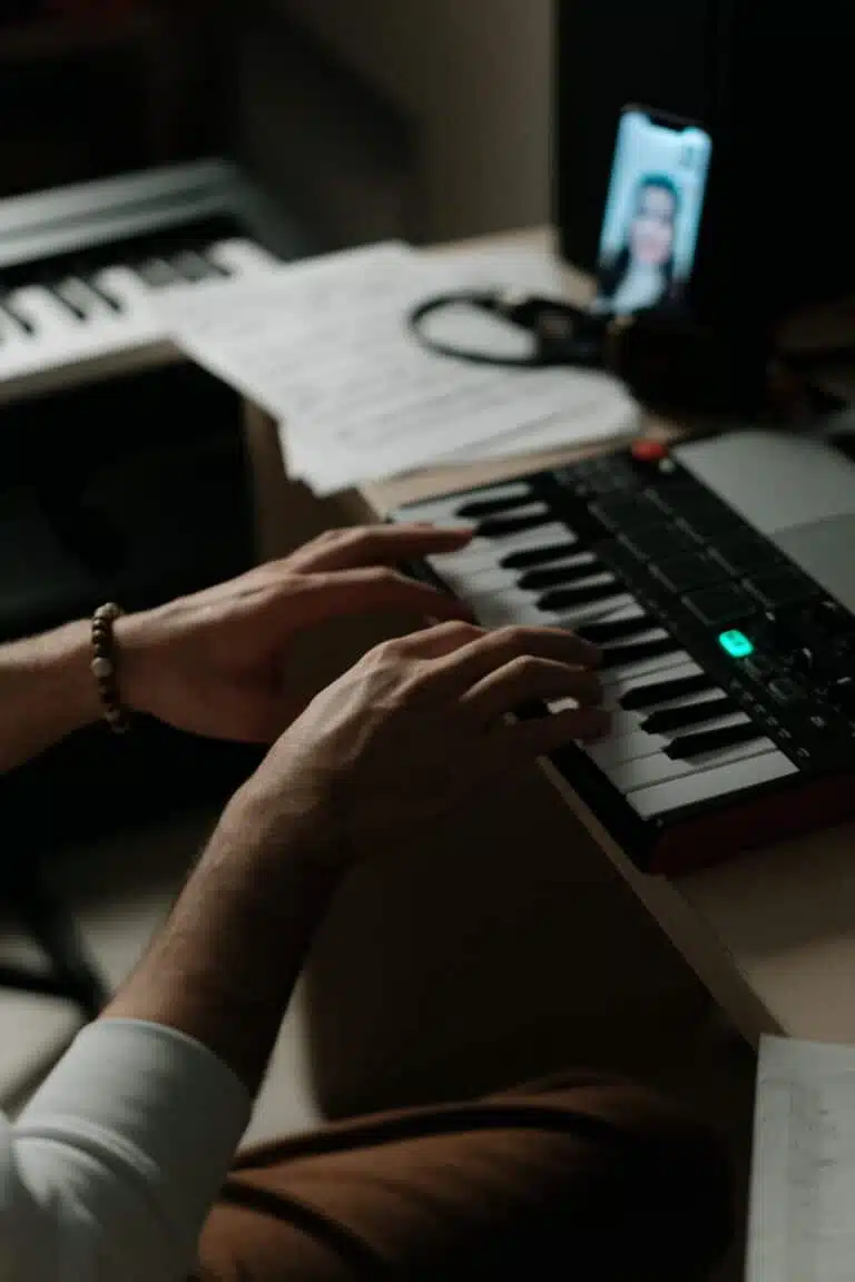 Songwriting in bedroom