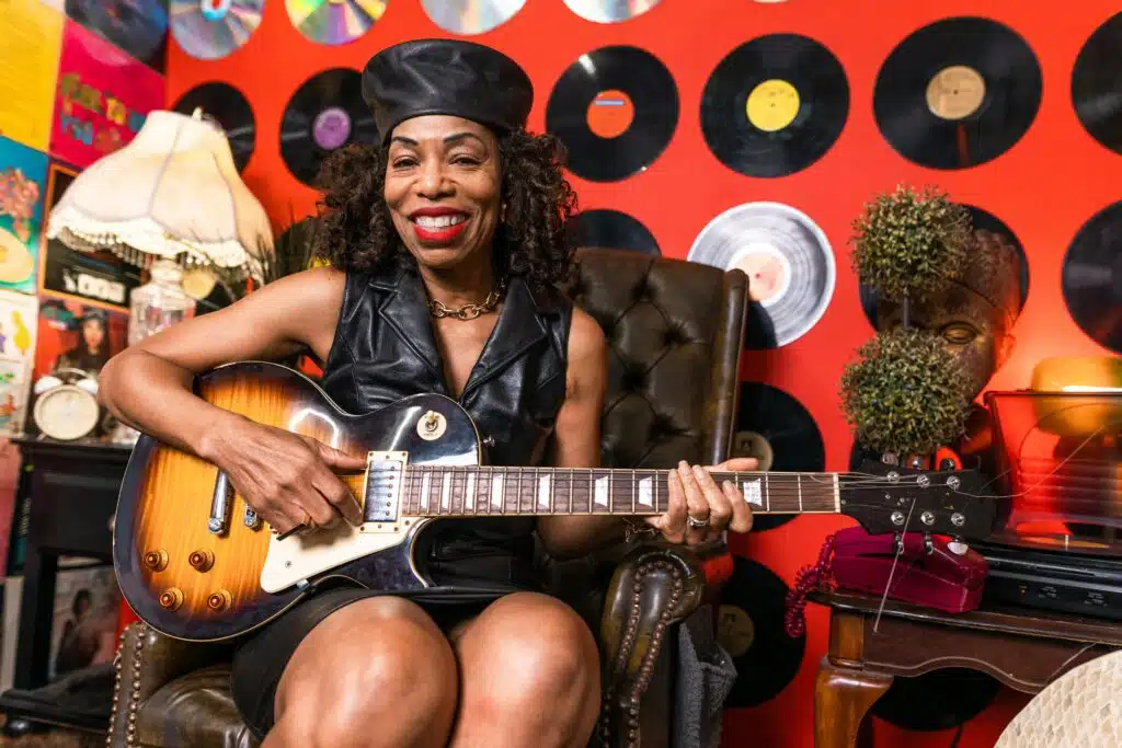 Black woman older musician later in life